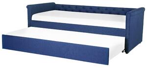 Rozkládací postel 80 cm LISABON (s roštem) (modrá). 1022718