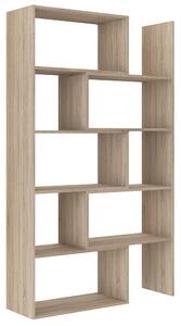 Regál KAROL 02 | nastavitelná šířka 72,5-125 cm x 188 cm | dub sonoma | lamino o síle 22 mm