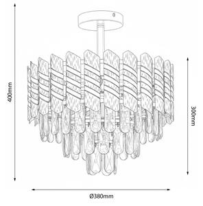 Brilagi - Přisazený lustr CRISTAL 5xE14/40W/230V pr. 38 cm