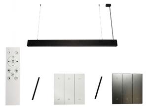 LED Lustr na lanku LED/55W/230V 3000/4000/6500K 120 cm černá
