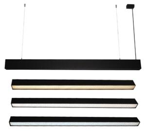 LED Lustr na lanku LED/55W/230V 3000/4000/6500K 120 cm černá