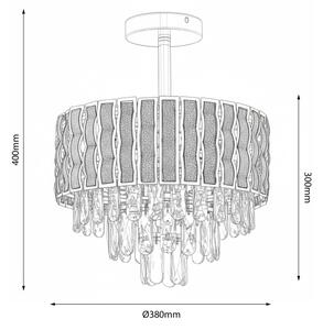 Brilagi - Přisazený lustr CRISTAL 5xE14/40W/230V pr. 38 cm
