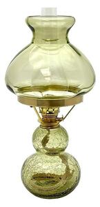 Floriánova huť Petrolejová lampa ZUZANA 43 cm lesní zelená krakle FL0038
