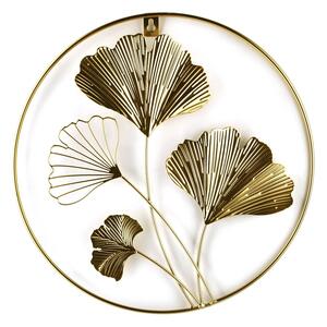 Kovová dekorace na zeď Tala Gingko (fi) 30 cm