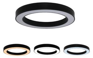 LED Stropní svítidlo LED/80W/230V 3000/4000/6500K pr. 80 cm černá