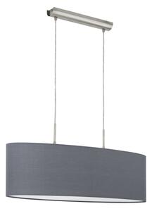 Eglo 55276 - Lustr na lanku PASTERI 2xE27/60W/230V šedá