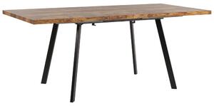 Jídelní stůl HAWER (světlé dřevo + černá) (pro 6 až 8 osob). 1026736