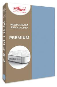 JERSEY PROSTĚRADLO PREMIUM 90X200 CM SVĚTLEMODRÉ