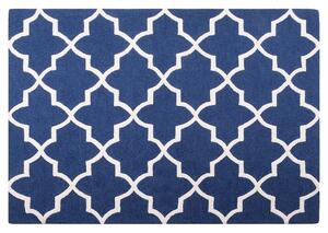 Modrý bavlněný koberec 140x200 cm SILVAN