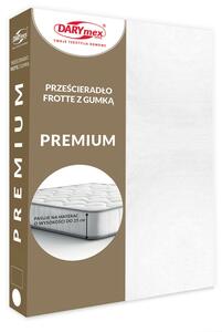 FROTÉ PROSTĚRADLO PREMIUM 90X200 CM BÍLÉ
