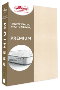 FROTÉ PROSTĚRADLO PREMIUM 160X200 CM SVĚTLEBÉŽOVÉ
