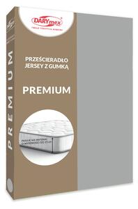 JERSEY PROSTĚRADLO PREMIUM 160X200 CM ŠEDÉ