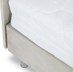 Čalouněná manželská postel 180x200 NECHLIN 3 - světlá šedá
