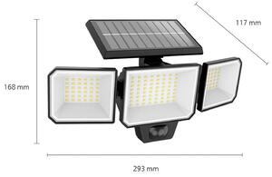 Solární nástěnné svítidlo Philips LED Nysil, 3 světla, senzor