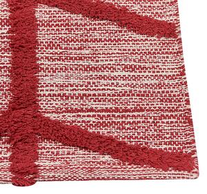 Bavlněný koberec 80 x 150 cm červený SIVAS