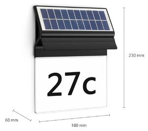 Philips LED solární nástěnné světlo s domovním číslem Enkara