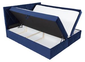 Hotelová manželská postel 180x200 PALMA - světlá modrá + topper ZDARMA