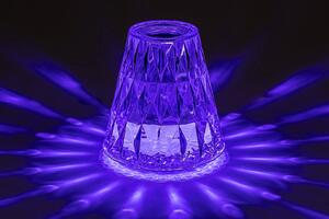 RABALUX LED průhledná stolní nabíjecí lampa SIGGY, 2W, RGB 0076004