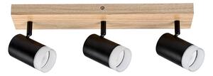 RABALUX 73123 Toras stropní bodové svítidlo/spot 3xGU10 světlé dřevo, černá
