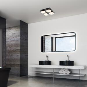 RABALUX Koupelnové stropní LED svítidlo ATTICHUS, 21W, denní bílá, černé 0075004