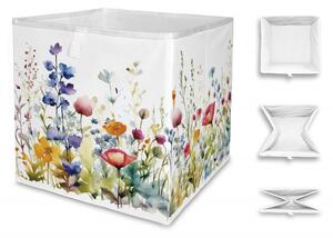 Úložná krabice watercolour flowers, 32x32cm