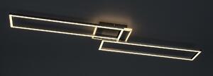 RABALUX Inteligentní LED hranaté stropní svítidlo BENEDICK, 40W, stříbrné 0071015