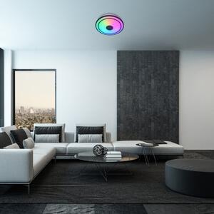 RABALUX LED stropní svítidlo s reproduktorem NIKOLAUS, 24W, teplá-studená bílá, RGB, černé 0071030