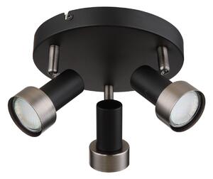 Rabalux KONRAD přisazené stropní bodové svítidlo 3x50W | GU10 | IP20 - nastavitelné, matná černá