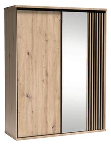 Šatní skříň AIMY - šířka 179 cm, dub artisan