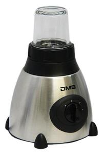 Stolní mixér DMS Germany BL1.5 s nástavcem na mletí a drcení / 800 W / 2 rychlosti / 1,5 l / bezpečnostní zámek / stříbrná/černá