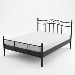 Česká Kovová postel JANA Barevne provedení: černá, Rozměr: 90 x 200 cm