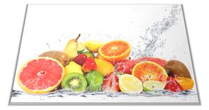Skleněné prkénko mix ovoce ve vodě - 30x20cm