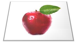 Skleněné prkénko ovoce červené jablko - 30x20cm