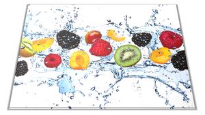 Skleněné prkénko mix ovoce ve vodě - 30x20cm