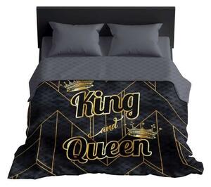 DETEXPOL Přehoz na postel King and Queen gold Polyester, 220/240 cm