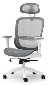 Kancelářské křeslo Ikergen (šedá + bílá). Akce -15%