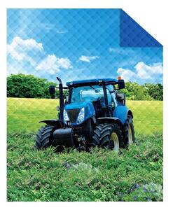 DETEXPOL Přehoz na postel Traktor blue Polyester, 170/210 cm