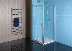 Polysan, EASY LINE sprchové dveře 1100mm, sklo BRICK, EL1138