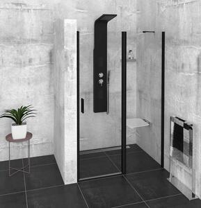 Polysan, ZOOM LINE BLACK sprchová boční stěna 800mm, čiré sklo, ZL3280B