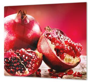 Ochranná deska ovoce granátové jablko - 65x90cm / Bez lepení na zeď