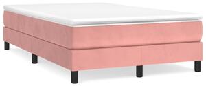Box spring postel růžová 120 x 200 cm samet
