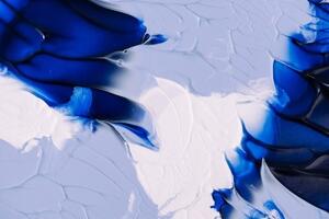 Tapeta modrobílá abstrakce - 300x200 cm