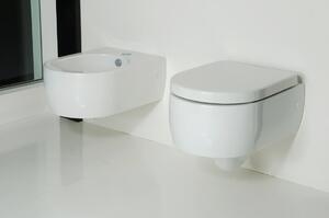 Kerasan, FLO závěsná WC mísa, Rimless, 37x54 cm, bílá, 311101