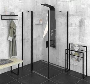 Polysan, ZOOM LINE BLACK sprchové dveře 900mm, čiré sklo, ZL1290B