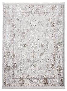 Světle béžovo-šedý vintage designový koberec se vzory Šířka: 80 cm | Délka: 150 cm