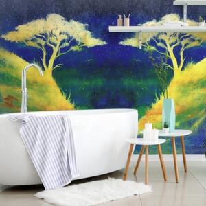 Samolepící tapeta kouzelná dvojice stromů - 300x200 cm