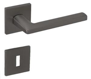 Klika na dveře PRIMA - HR SQ6 Titan Provedeni: Klika + BB rozety (oválný otvor pro klíč)