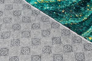Makro Abra Kusový koberec pratelný TOSCANA 40560 Abstraktní moderní pogumovaný zelený Rozměr: 80x150 cm