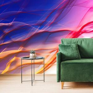 Tapeta barevné abstraktní vlnky - 300x200 cm