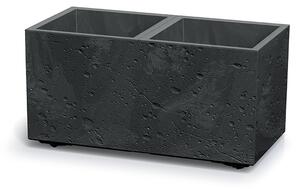 Květináč SIERRA CASE BETON EFFECT 57,7 cm - barva: černý beton